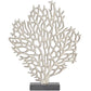 Coastal Silver Aluminum Metal Sculpture: 12"W, 16"H