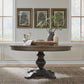 Americana Farmhouse - Pedestal Table - Light Brown