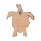 Decorative Figurine - Blue Wood Coastal Turtle, 15 in.