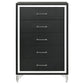Lucia - 5-Drawer Bedroom Chest Of Drawers - Black