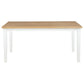 Andrews - 66" Rectangular Dining Table - Light Ash And White