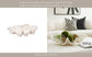 Bowl - Ivory Polyresin Pearlized Clam Shell, 25 in.