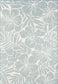 Ocean Blue Tropical Flower Indoor/Outdoor Area Rug: 7'9" x 10'2"