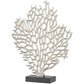 Coastal Silver Aluminum Metal Sculpture: 12"W, 16"H