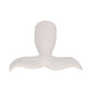 Figurine - White Ceramic Textured Whale Tail, 10 in.