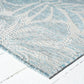 Ocean Blue Tropical Flower Indoor/Outdoor Area Rug: 7'9" x 10'2"