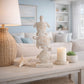 Figurine - Ivory/White Resin Stacked Sea Turtles, 16 in.