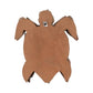 Driftwood Coastal Turtle Wall Figurine - Brown, 12 in.