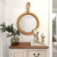 Coastal Brown Jute Rope Wall Mirror