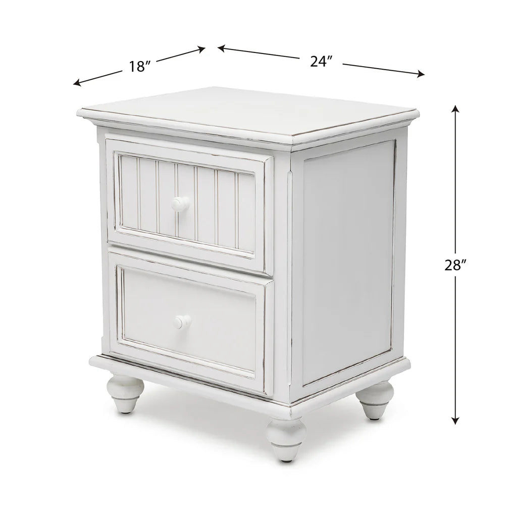 Seawinds Monaco 2 Drawer Electrified Nightstand