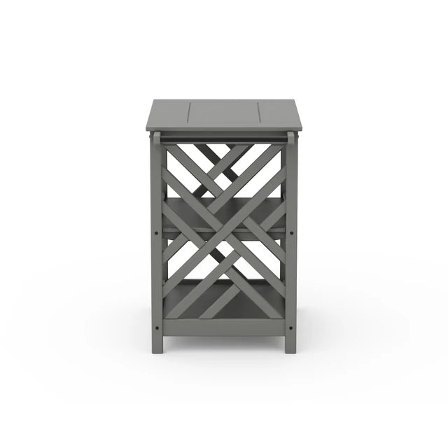 Chippendale Bar Cart in Slate Grey