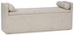 Galliden - Beige - Large Upholstered Dining Room Bench