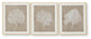 Hendridge - Taupe / White - Wall Art Set (Set of 3)
