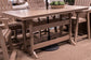 Seacliff Beach - Medium Brown - Rectangular Counter Height Dining Table With Umbrella Option