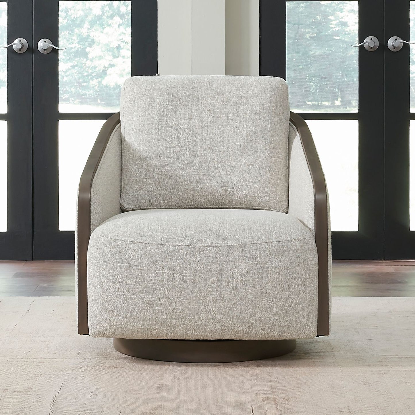 Nora - Upholstered Swivel Accent Chair