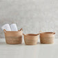 Tan Seagrass Baskets - Set of 3