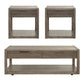 Bartlett Field - 3 Piece Table Set (1 Cocktail 2 End Tables) - Gray