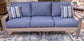 Half Moon Beach - Blue / Gray - Sofa With Cushion