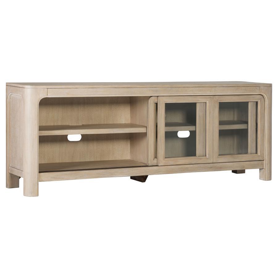 Solano - 71" 2-door TV Stand Media Console - Weathered Mango