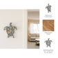 Decorative Figurine - Blue Wood Coastal Turtle, 15 in.