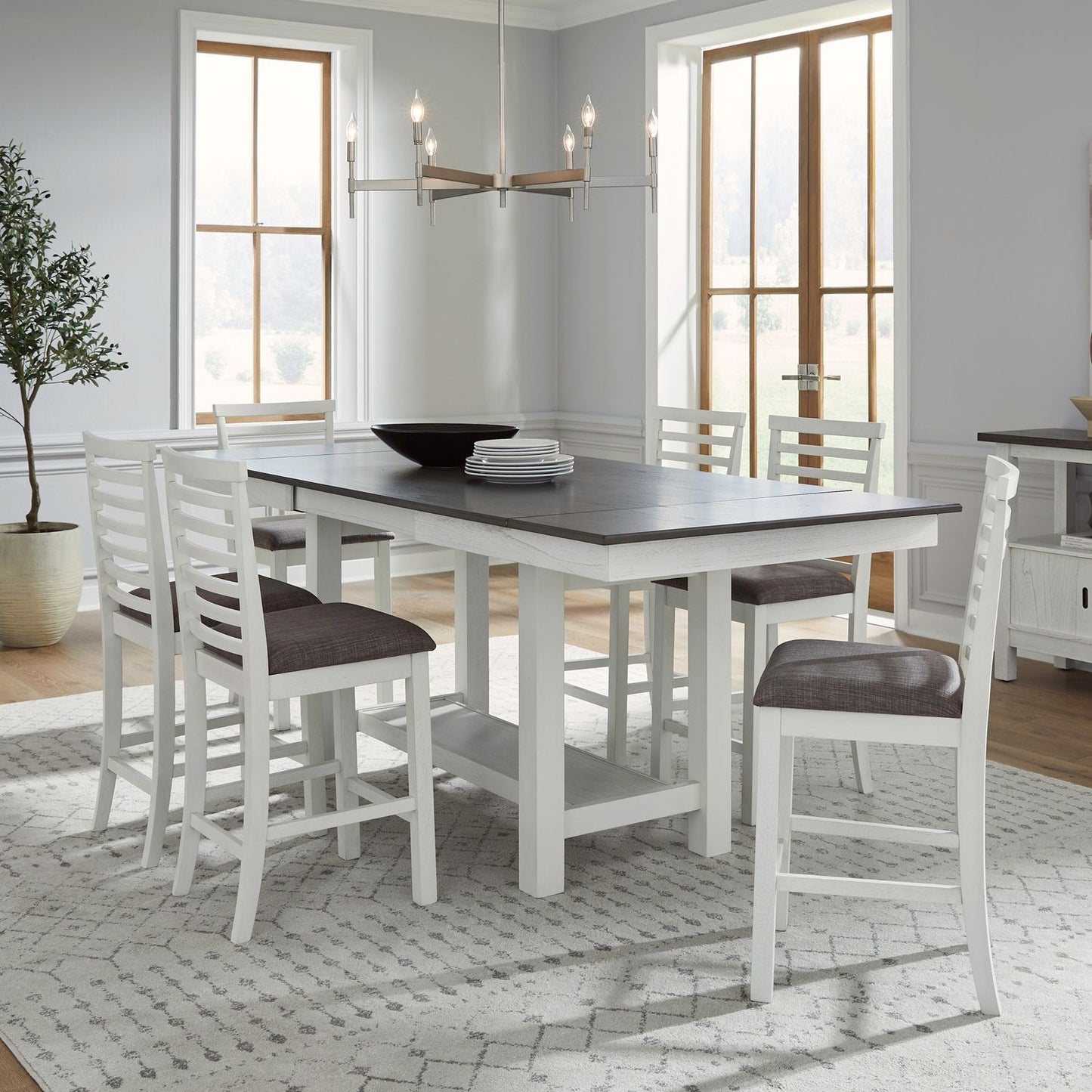 Brook Bay - Counter Trestle Table Set