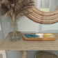 Coastal Brown Mango Wood Tray: Brown