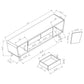 Alvin - 2 Door Engineered Wood TV Stand - Dark Walnut
