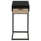 Amherst - 1-Drawer Radio Weave Cane Metal Side Table