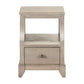 New Haven - Chairside Table - Sanctuary White