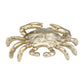 Decorative Figurine - Gold Metal Coastal Crab Decor, 7 in.