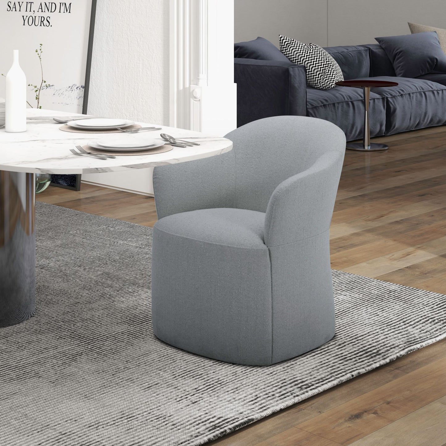Accent Dining - Accent Chair With Casters
