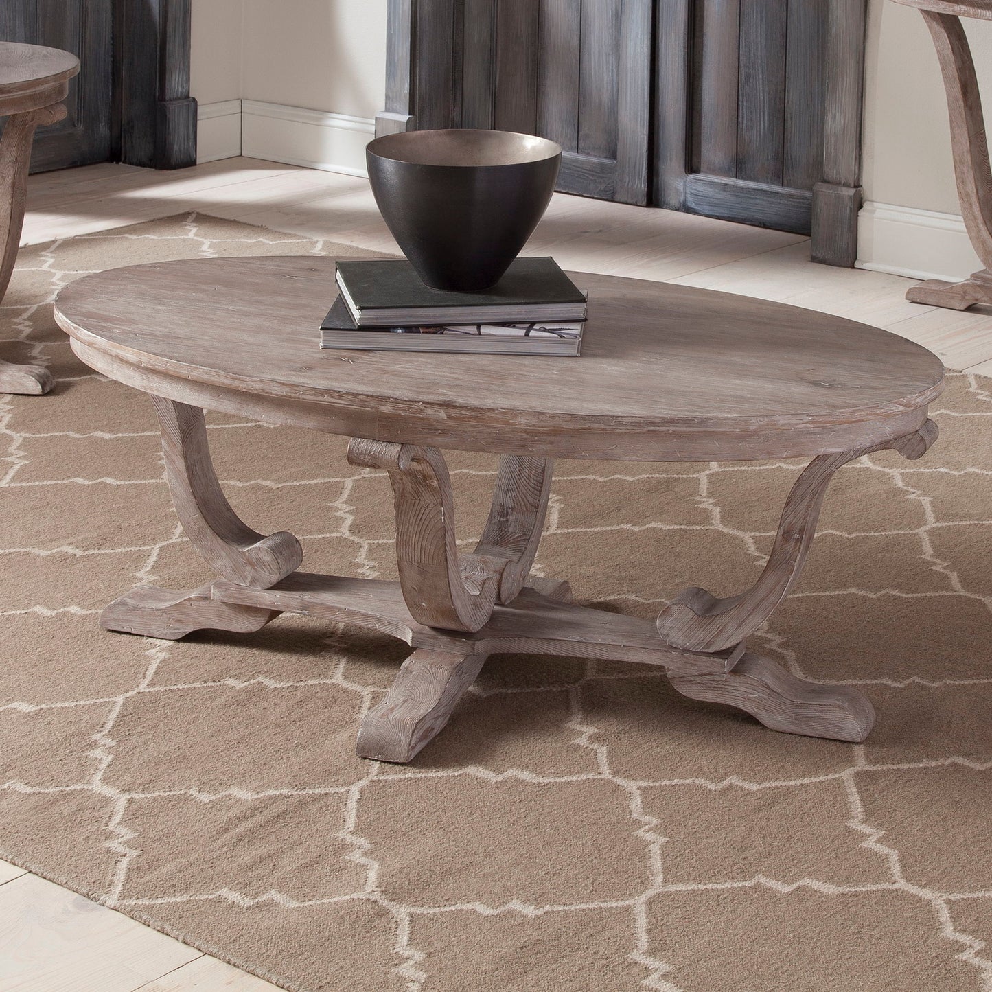 Graystone Mill - Oval Cocktail Table - Graystone