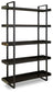 Kevmart - Grayish Brown / Black - Bookcase