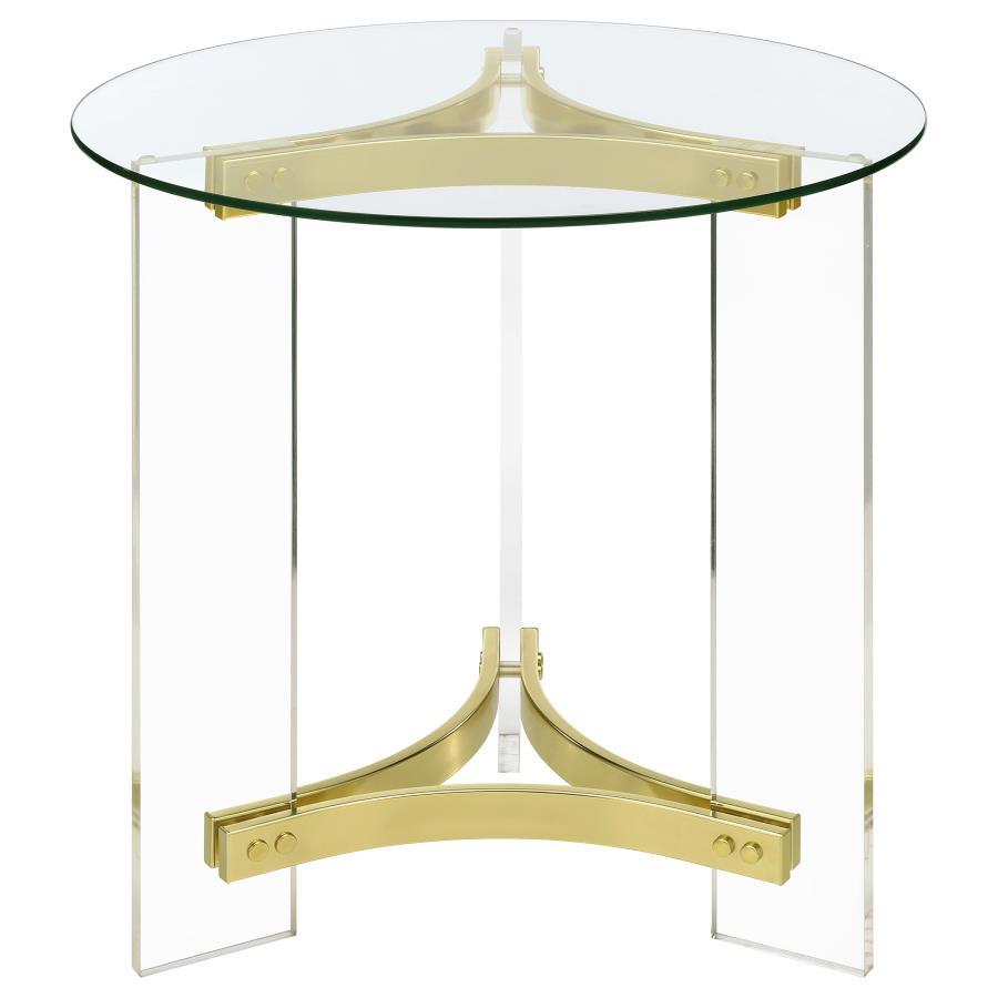 Janessa - Acrylic Coffee And End Table Set