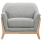 Vaughn - Fabric Upholstered Flared Arm Accent Chair - Gray