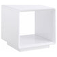 Paseo - Square End Side Table - White High Gloss
