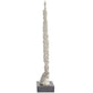 Coastal Silver Aluminum Metal Sculpture: 12"W, 16"H