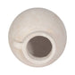Ceramic Round Bulbous Handle Jug - White, 7 in.