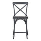 Vintage Series - X Back Counter Chair - Gray
