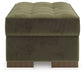 Caspian-Town - Olive - Oversized Accent Ottoman