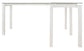 Baraga - White - L-Desk