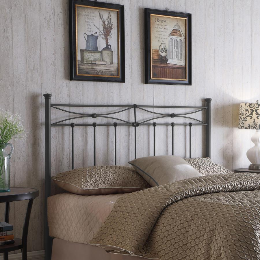 Lane - Metal Queen / Full Open Frame Headboard - Rustic Bronze