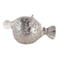 9" Aluminum Fish W/acrylic Ball, Silver
