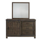 Thornwood Hills - 3 Drawers Dresser & Mirror - Dark Brown