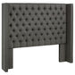 Bancroft - Upholstered California King Wingback Headboard - Gray