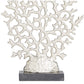Coastal Silver Aluminum Metal Sculpture: 12"W, 16"H