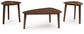 Lyncott - Brown - Occasional Wood Table Set (Set of 3)