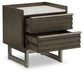 Arkenton - Grayish Brown / White - Two Drawer Night Stand