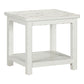 Backroads - End Table - Weathered White & Parchment Brown