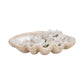 Decorative Bowl - Ivory Resin Coastal Wavy Rim, 16 in.